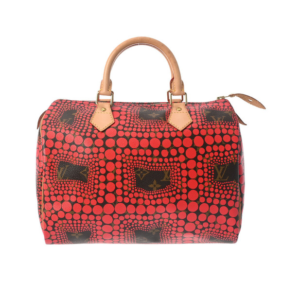 Louis Vuitton Handbags - Louis Vuitton Monogram Town Speedy Rouge Leather Handbag